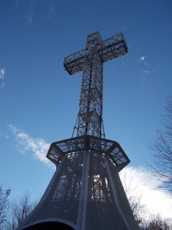 At the top of the hill